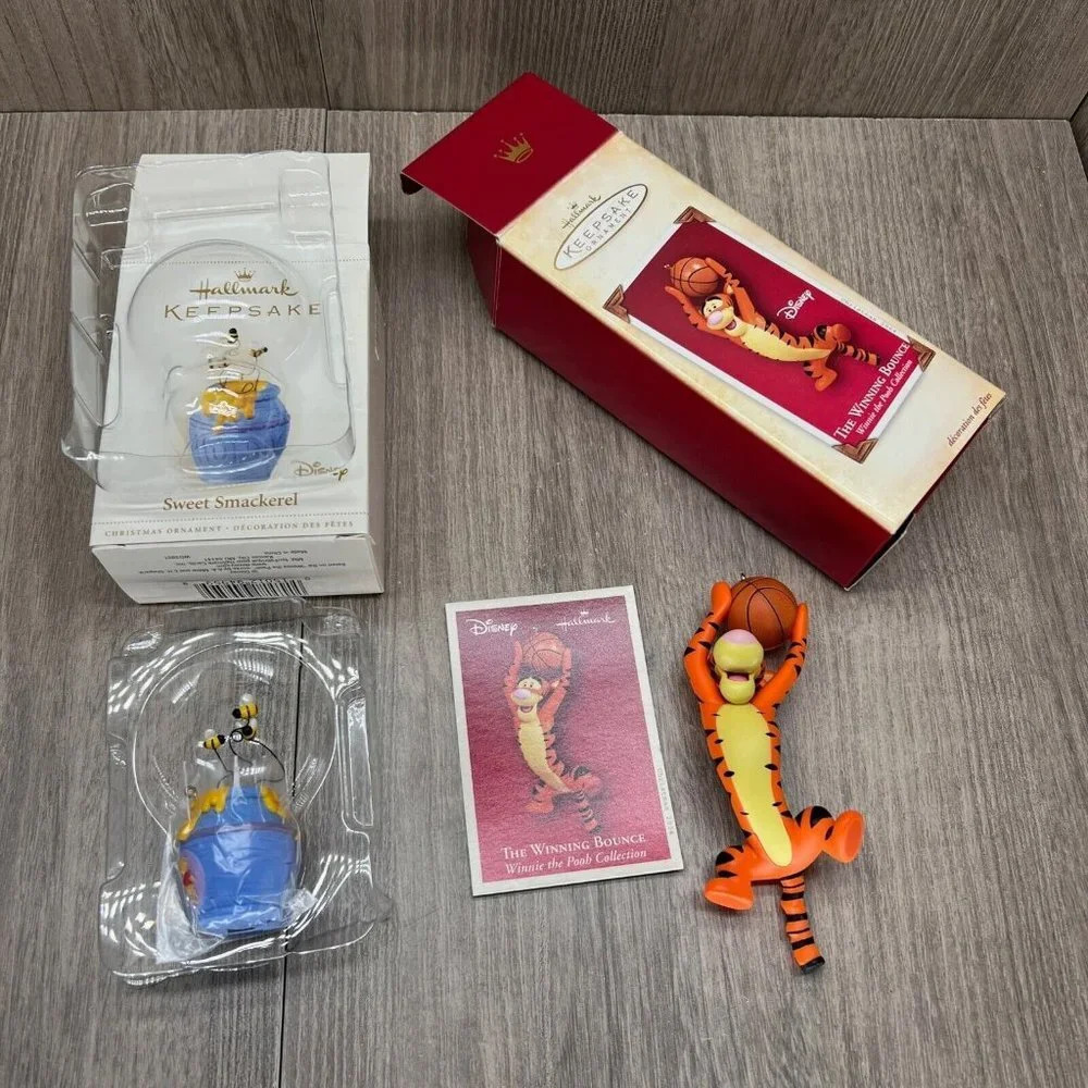 Hallmark Keepsake Sweet Smackerel/ Winning Bounce Christmas Ornaments Lot of 2 - Picture 4 of 7